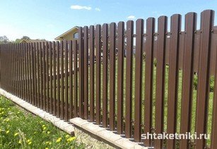 Штакетник широкий 115 мм 8017 шоколад в городе Актобе